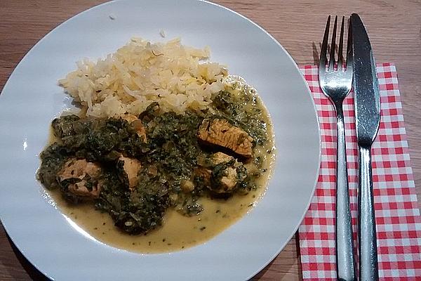 Indian Spinach with Chicken