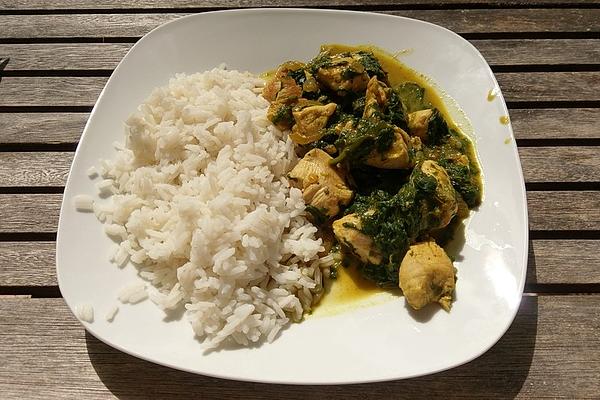 Indian Style Spinach with Onion and Turkey