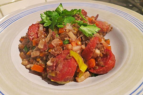 Italian Lentil Stew with Salsicce