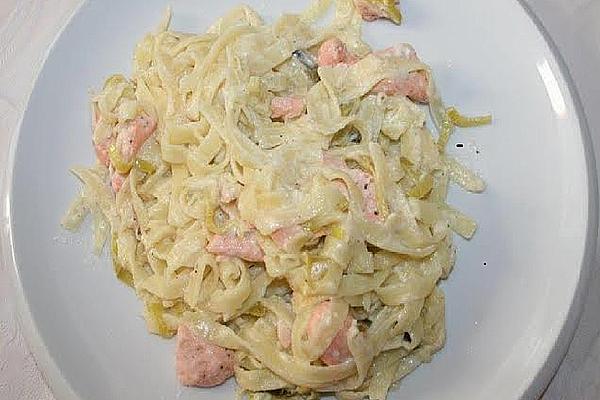 Italian Salmon Noodle Pan