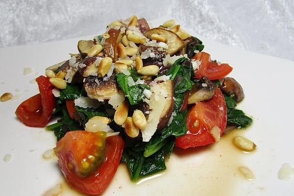 Italian Spinach with Tomatoes and Mushrooms
