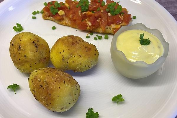 Jacket Potatoes with Garlic – Herb – Crust
