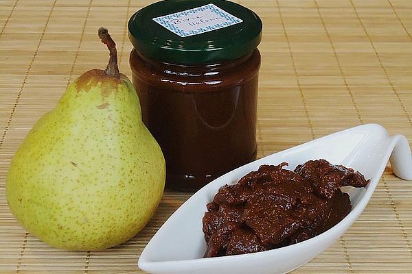 Jam with Pear and Dark Chocolate