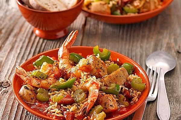 Jambalaya with Shrimp and Chicken