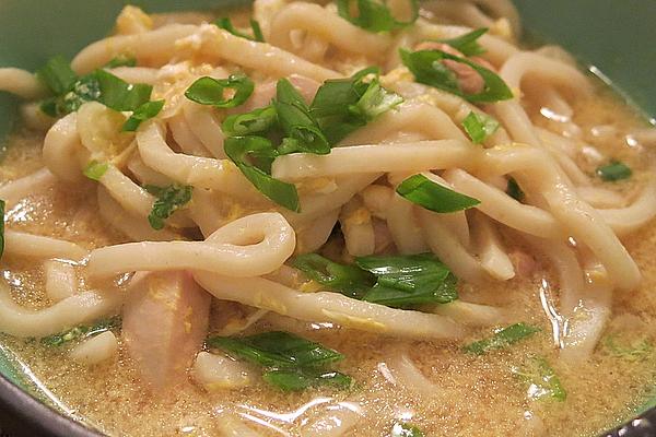 Japanese Noodle Soup with Chicken Leg