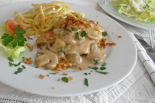 Jägerschnitzel with Spaetzle