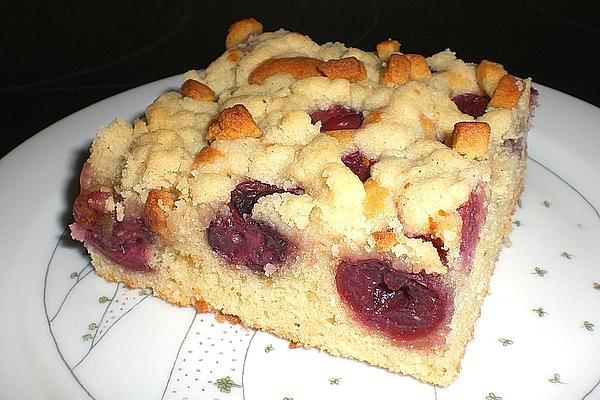 Jockels Cherry – Marzipan – Crumble Cake from Tray