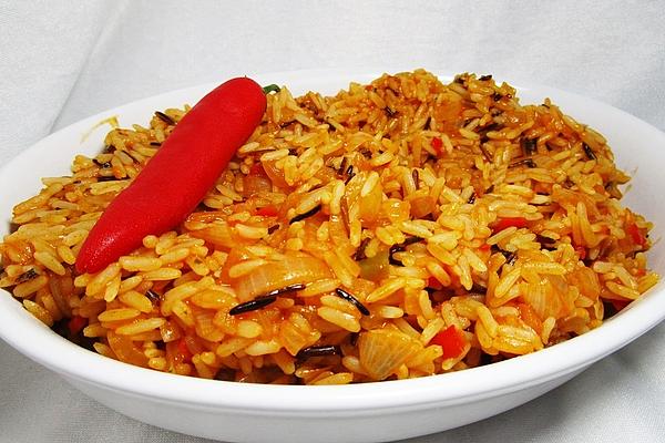 Jollof Rice with Hot Peppers