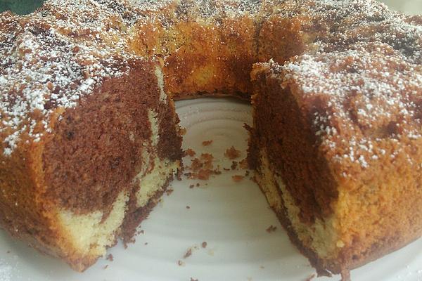 Juicy Vanilla Marble Cake