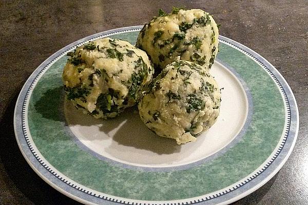 Kale Semolina Dumplings
