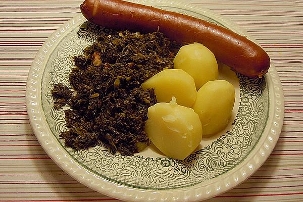 Kale with Bregenwurst