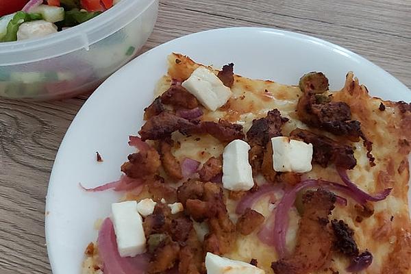 Kida`s Low Carb Gyros Pizza