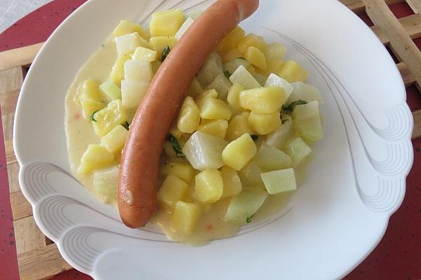 Kohlrabi and Potatoes À La Crème