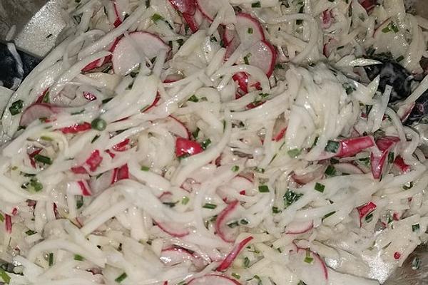 Kohlrabi and Radish Salad