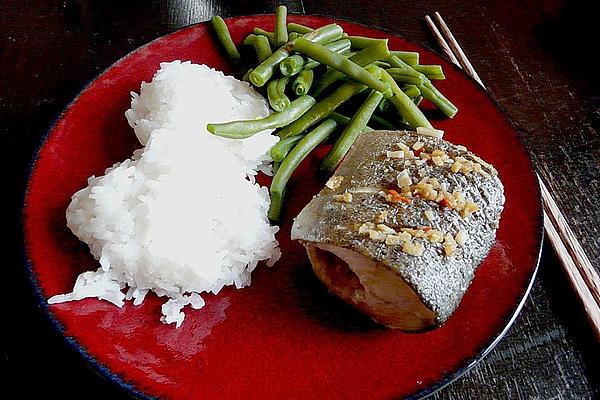 Korean Style Steamed Trout