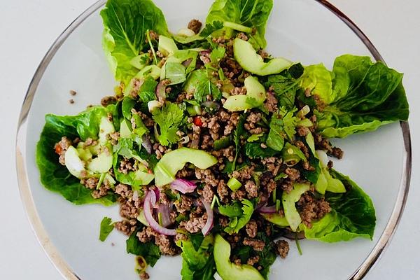 Lab Nua – Salad Made from Ground Beef and Herbs