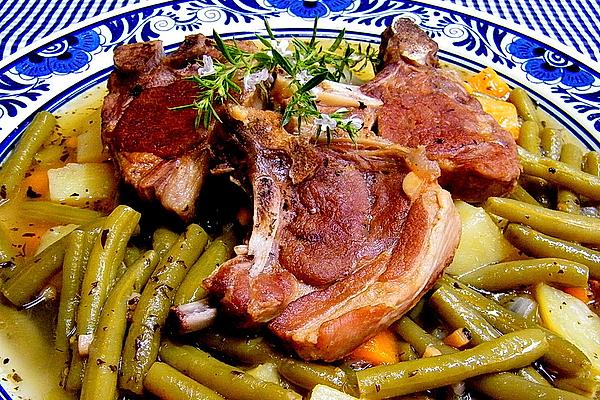 Lamb Chop with Green Beans