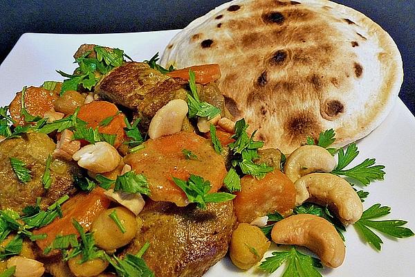 Lamb Curry with Chickpeas, Carrots and Coconut Milk