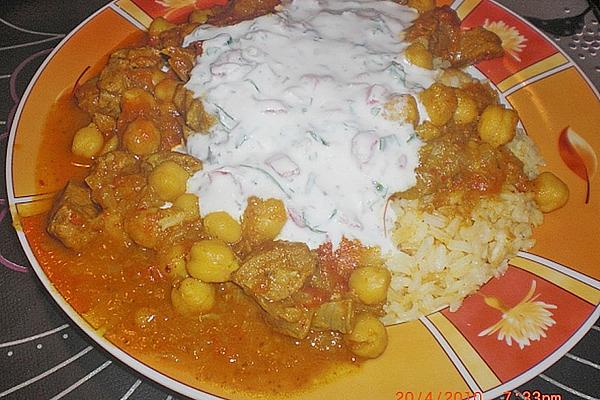 Lamb Curry with Tomatoes – Raita