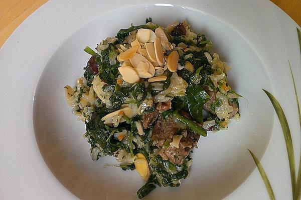 Lamb Pilaf with Spinach