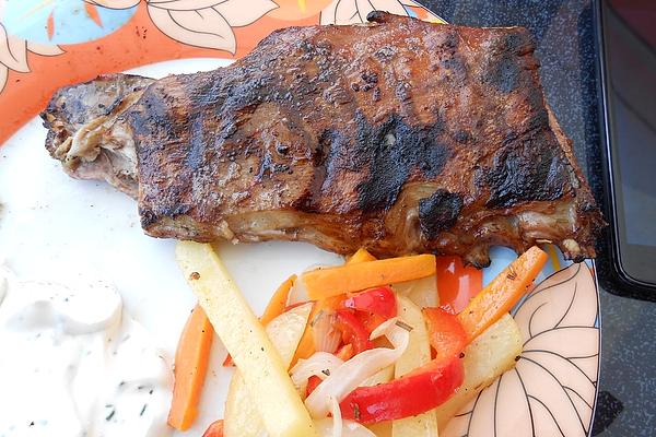 Lamb Spare Ribs in Honey and Chilli Marinade