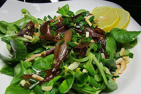 Lamb`s Lettuce with Balsamic Onions and Walnuts