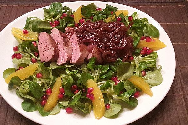 Lamb`s Lettuce with Duck Breast