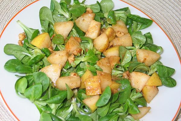 Lamb`s Lettuce with Warm Pears