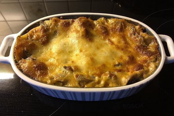 Lasagna with Minced Meat and Mushrooms