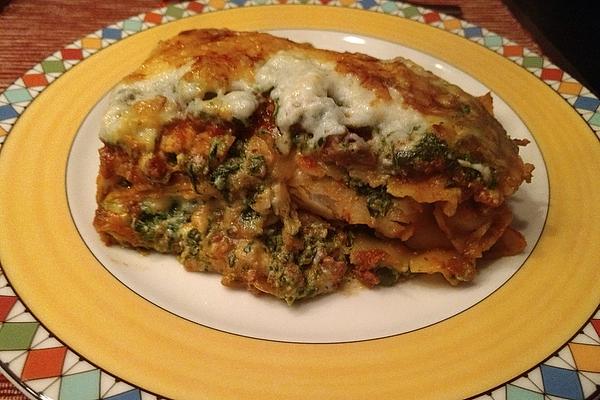 Lasagna with Minced Meat and Spinach