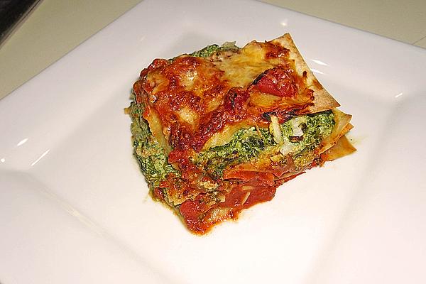 Lasagna with Ricotta and Spinach Filling
