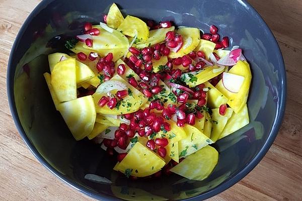 Lebanese Yellow Beetroot Salad