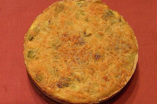 Leek and Brussels Sprouts Quiche