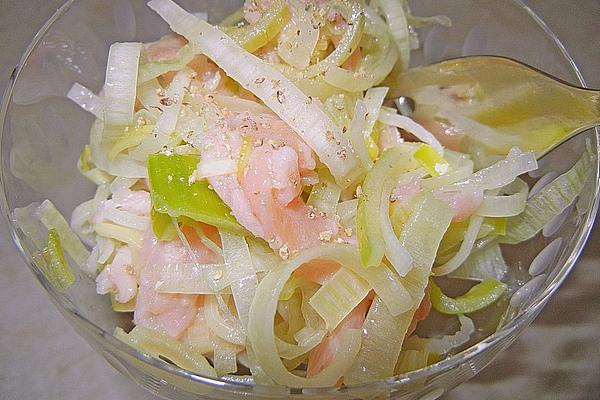 Leek Salad with Smoked Salmon