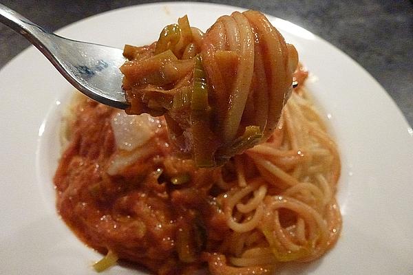 Leek Spaghetti