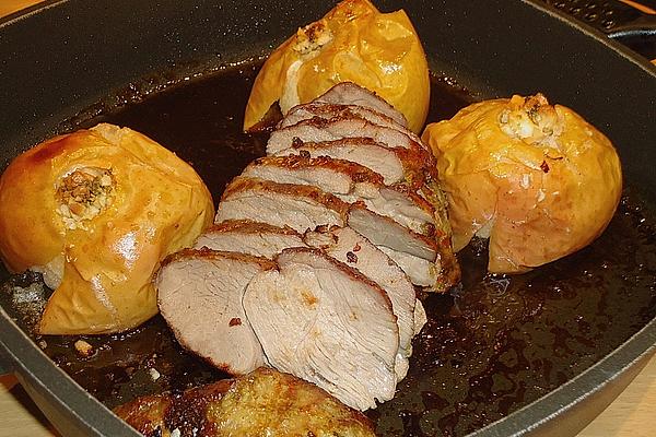 Leg Of Lamb with Baked Apples