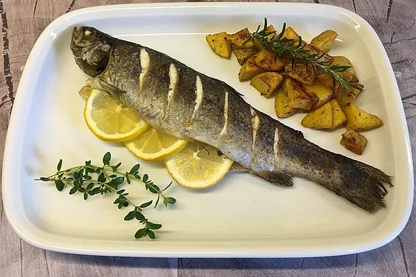 Lemon Trout from Oven