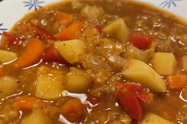Lentil and Potato Stew with Garam Masala