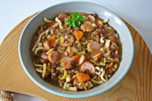 Lentil and Spaetzle Stew