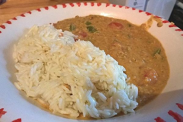 Lentil Coconut Curry with Basmati Rice