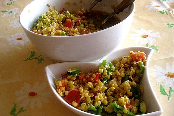 Lentil Salad with Onion Dressing