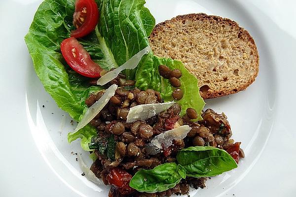 Lentil Salad with Sun-dried Tomatoes and Basil