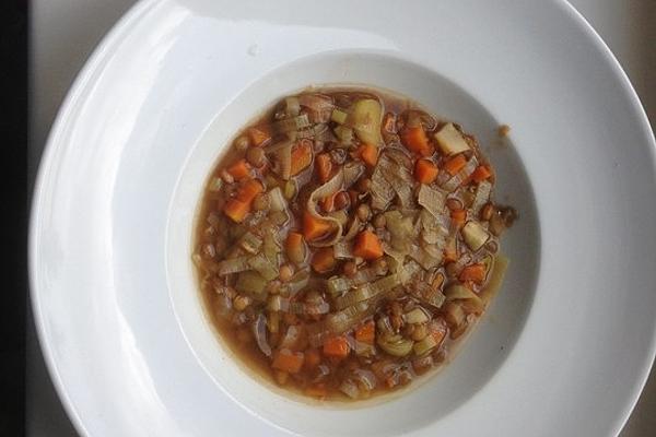 Lentil Soup Without Meat and Potatoes
