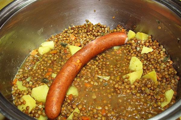 Lentil Stew with Potatoes and Sausages
