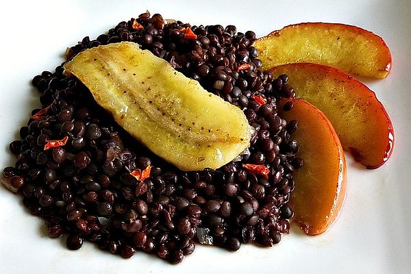 Lentils with Fried Bananas