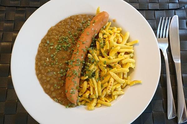 Lentils with Spaetzle and Strings