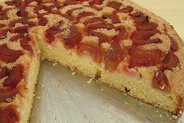 Light Rhubarb Cake