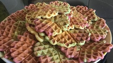 Buckwheat Waffles with Fruit Salad