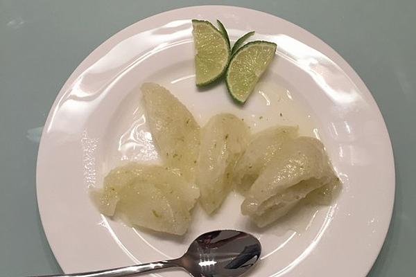 Lime Sorbet with Rosemary