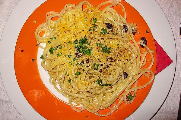 Linguine with Nuts and Orange Flavor